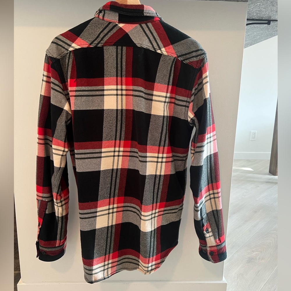 Filson Black and Red Plaid Button Down Shirt - Picture 2 of 2